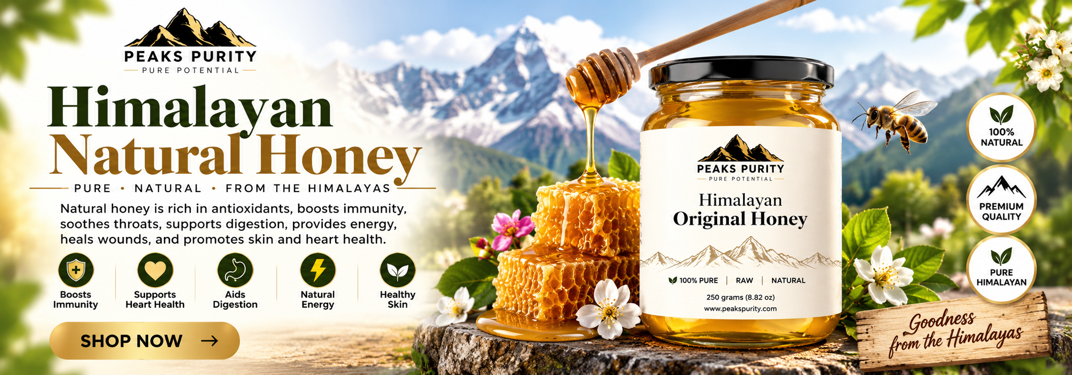 honey header